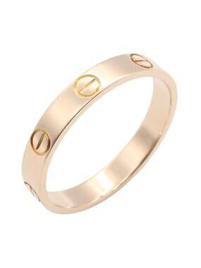 Cartier Mini Love Ring 18Kpg Pink Rose #295830C13B